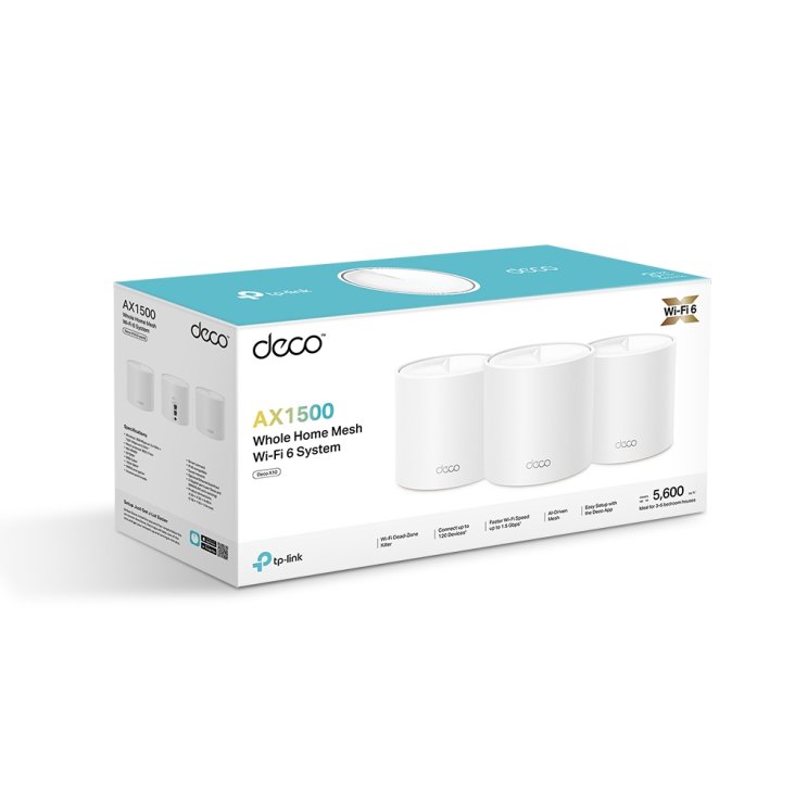 TP-LINK Deco X10 AX1500 Whole Home Mesh Wi-Fi 6 System - Deco X10 AX1500 — 7