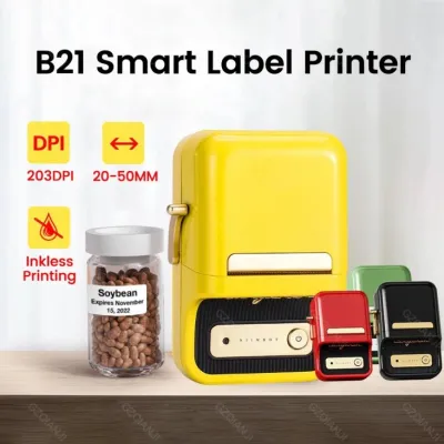 Niimbot B21 Thermal Label Printer - Yellow - 28978-B21A - YLW — 3