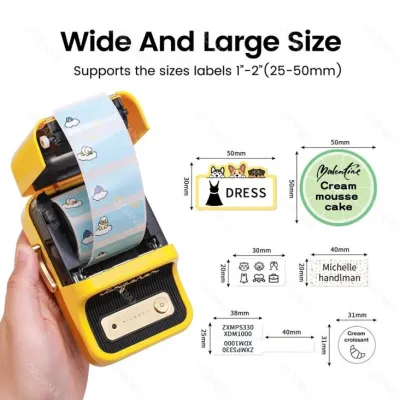 Niimbot B21 Thermal Label Printer - Yellow - 28978-B21A - YLW — 4