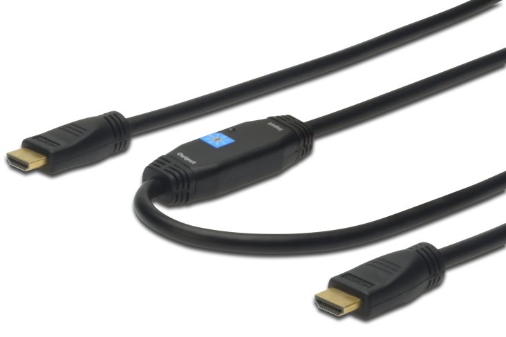 Digitus HDMI Cable - HDMI to HDMI, M/M - Ethernet, Signal Amplifier