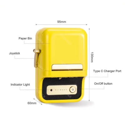Niimbot B21 Thermal Label Printer - Yellow - 28978-B21A - YLW — 7