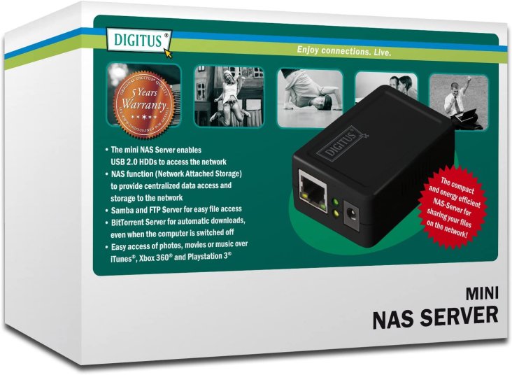 Digitus Mini NAS Server for External USB HDD - DN-7023-1 — 5