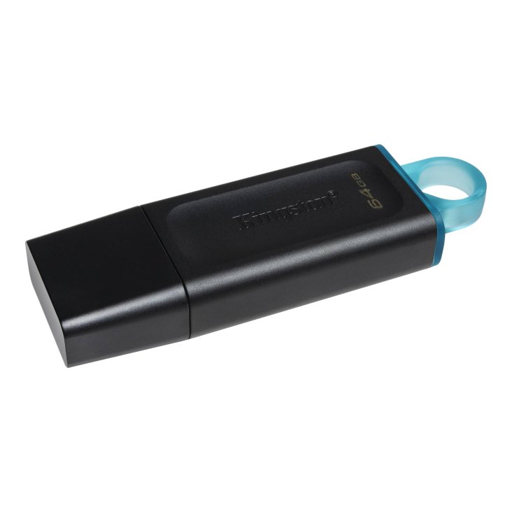 Kingston 64GB USB3.2 Gen 1 Data Traveler Exodia Memory Flash Drive (Black + Teal) — 2