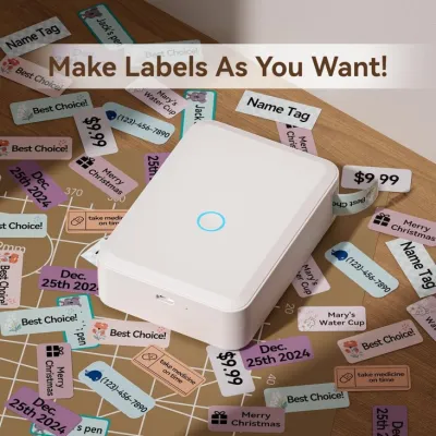 Niimbot D110 Thermal Label Portable Mini Wireless Bluetooth Sticker Printer - White - 28978-D110A - WHT — 2