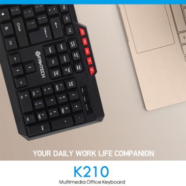 Fantech K210 USB Multimedia Membrane Office Keyboard - Fantech K210 — 2