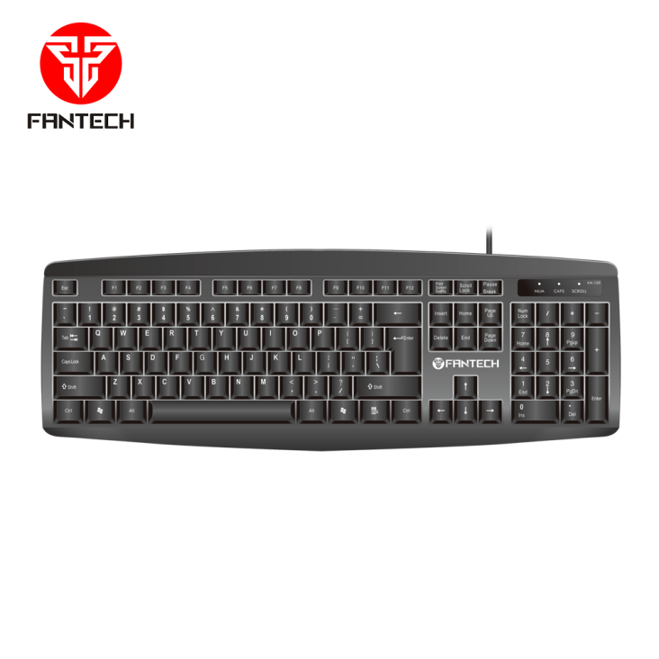 Fantech KM-100 Ergonomic Low-Profile USB Membrane Keyboard & 1200 DPI USB Optical Mouse Combo - Fantech KM-100 — 2