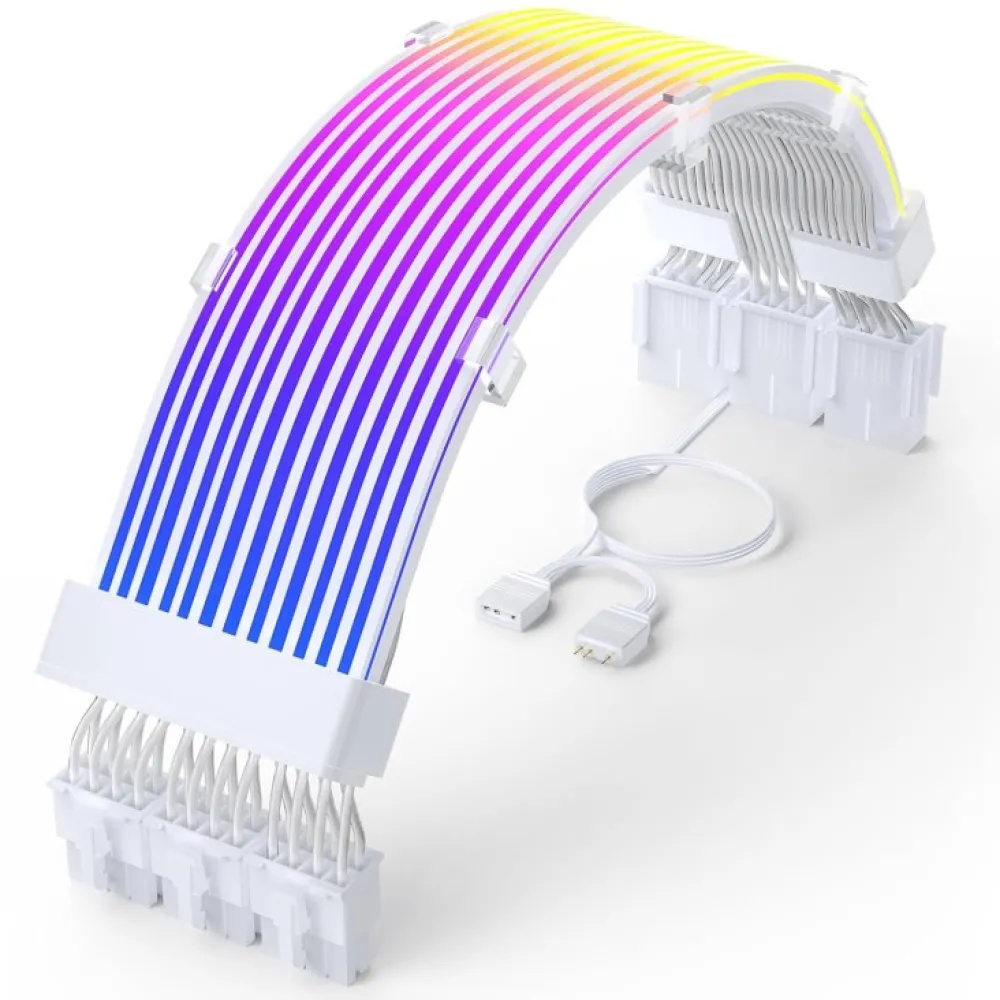 AS 3*8PIN RGB DUAL SR WHT
