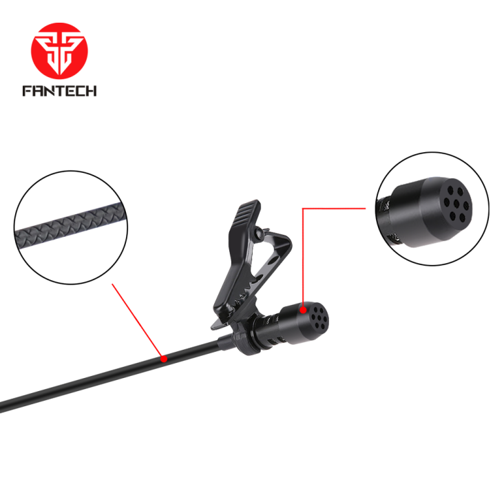Fantech MV-01 3.5mm Wired Lavalier Microphone - FANTECH MV01 — 2
