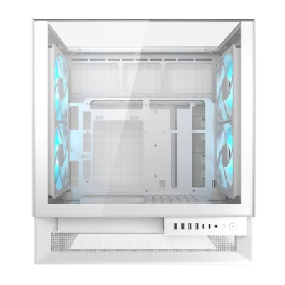 Cougar OmnyX Mid Tower ATX Computer Case - White - 382WA30.0002 — 3