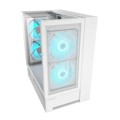 Cougar OmnyX Mid Tower ATX Computer Case - White - 382WA30.0002 — 5