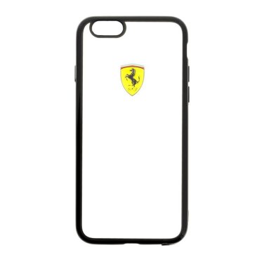 Ferrari Racing Shield iPhone 7 TPU Back Case - Transparent, Black Lining - FEHCP7BK — 3