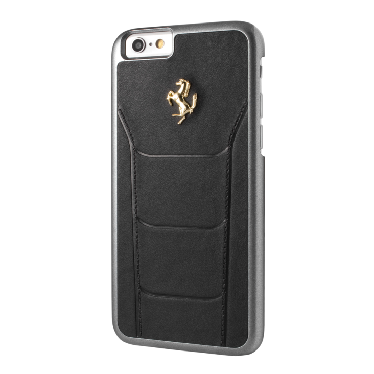 Ferrari 488 Collection iPhone 7 Leather Hard Case - Black - FESEGHCP7BK