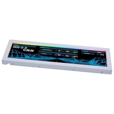 Lian Li 8.8" Universal Screen for PC - Adjustable Mounting for Any Computer Setup - White - G89.SM088W.00 — 2