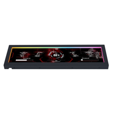 Lian Li 8.8" Universal Screen for PC - Adjustable Mounting for Any Computer Setup - Black - G89.SM088X.00 — 2