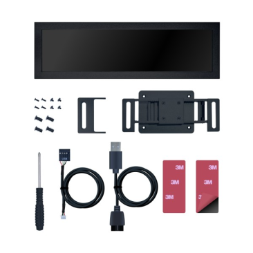 Lian Li 8.8" Universal Screen for PC - Adjustable Mounting for Any Computer Setup - Black - G89.SM088X.00 — 4