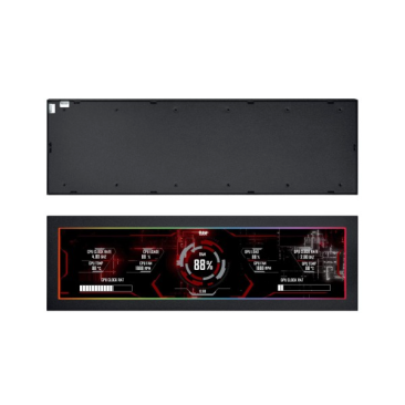 Lian Li 8.8" Universal Screen for PC - Adjustable Mounting for Any Computer Setup - Black - G89.SM088X.00 — 5