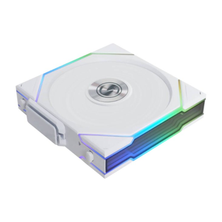 Lian Li UNI FAN TL-LCD 120 WIRELESS White (3pc) REVERSE ARGB PWM with LCD Screen 120mm TBC RPM (1pcs) NO controller 28mm thickness - G99.12RTLLCD1W3W.00 — 4