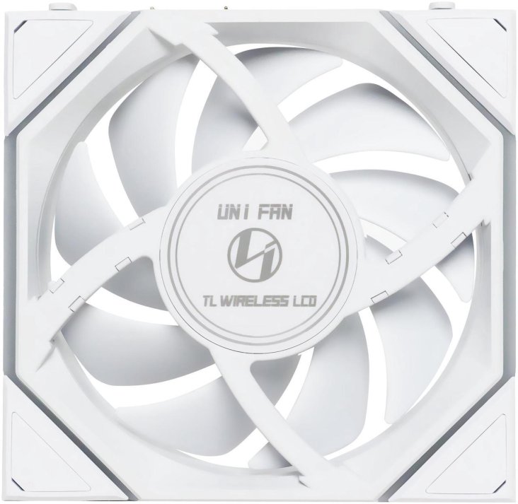 Lian Li UNI FAN TL-LCD 120 WIRELESS White (3 pc) ARGB PWM with LCD Screen 120mm TBC RPM (1pcs) NO controller 28mm thickness — 3