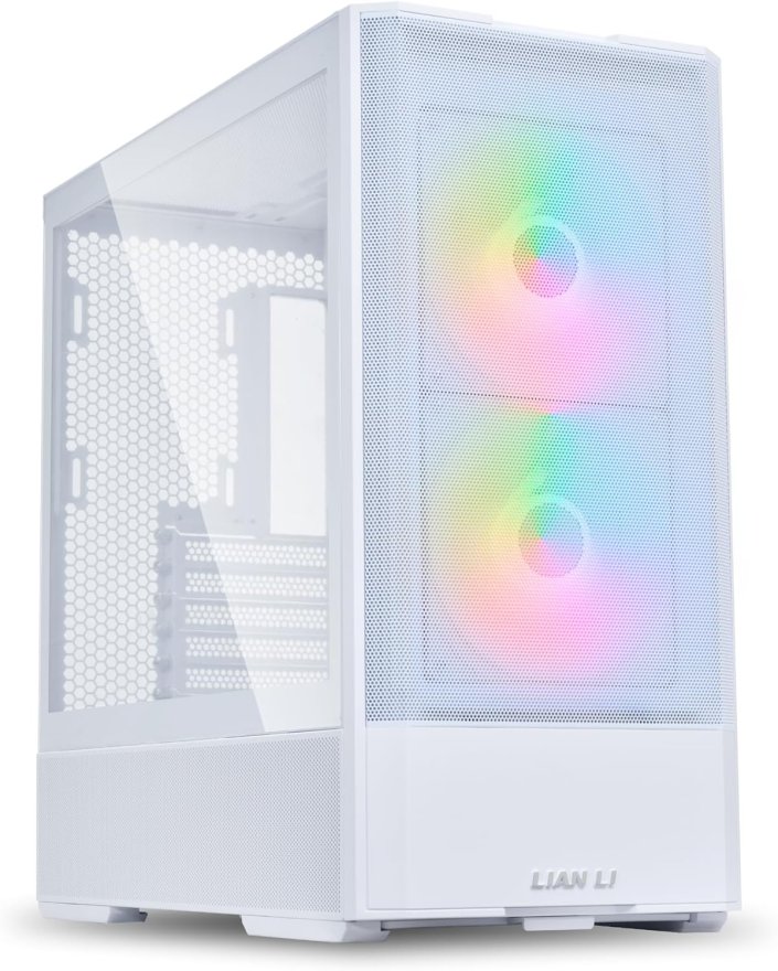 Lian Li Lancool 207 Mid Tower ATX PC Case - White - G99.LAN207RW.00