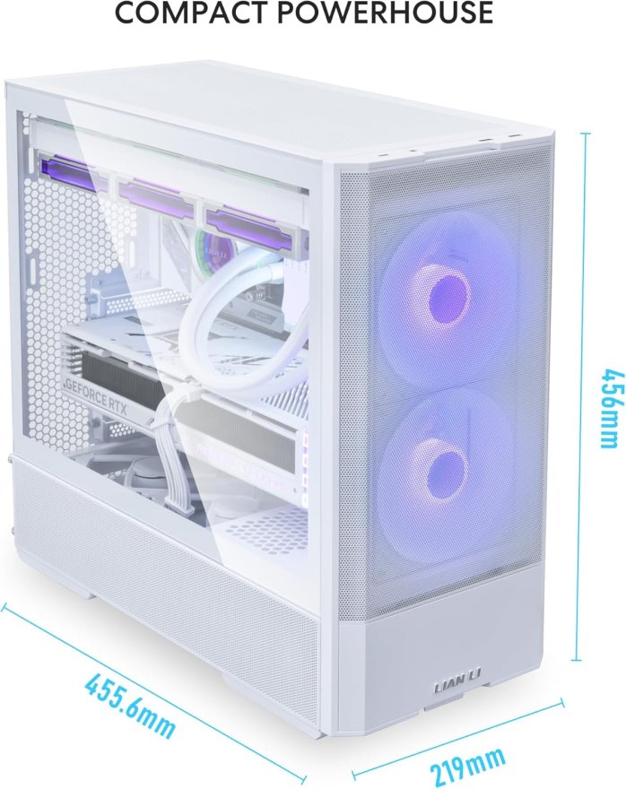 Lian Li Lancool 207 Mid Tower ATX PC Case - White - G99.LAN207RW.00 — 5
