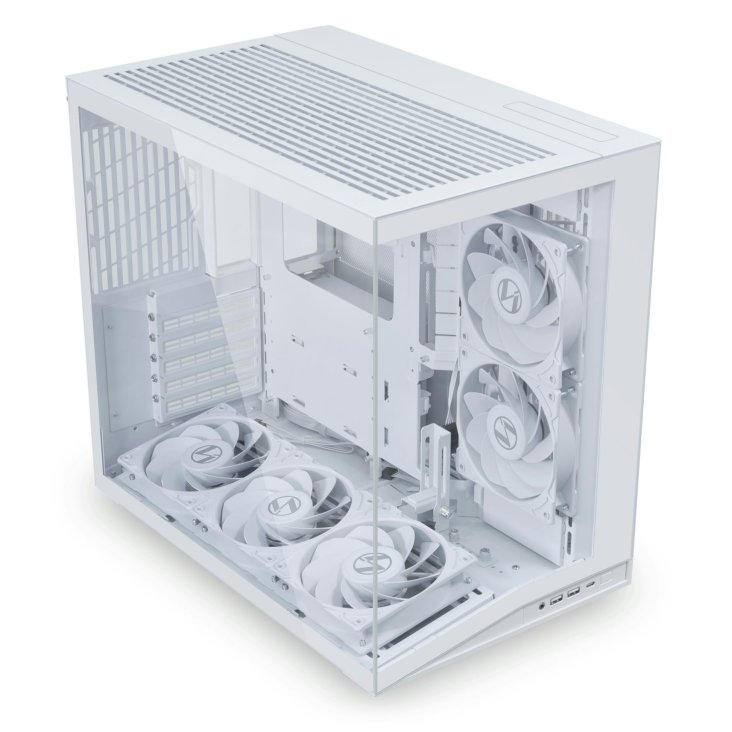 Lian Li O11D Mini V2 Flow Gaming Case White (with 5 pcs of non RGB fans) - G99.O11DMIV2FW.WH.00 — 2