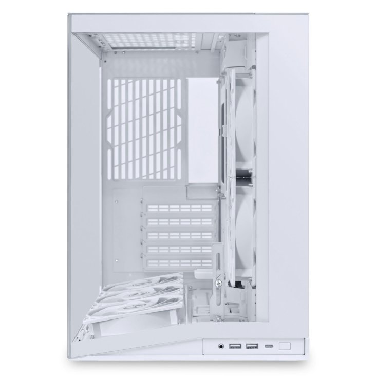 Lian Li O11D Mini V2 Flow Gaming Case White (with 5 pcs of non RGB fans) - G99.O11DMIV2FW.WH.00 — 3