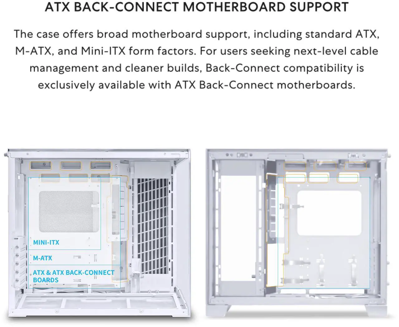 Lian Li O11D MINI V2 Compact ATX Mid-Tower Airflow Computer Case - White - G99.O11DMIV2W.WH.00 — 3