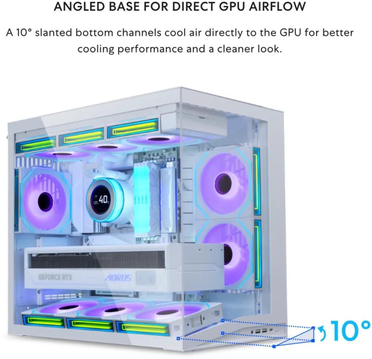 Lian Li O11D MINI V2 Compact ATX Mid-Tower Airflow Computer Case - White - G99.O11DMIV2W.WH.00 — 4
