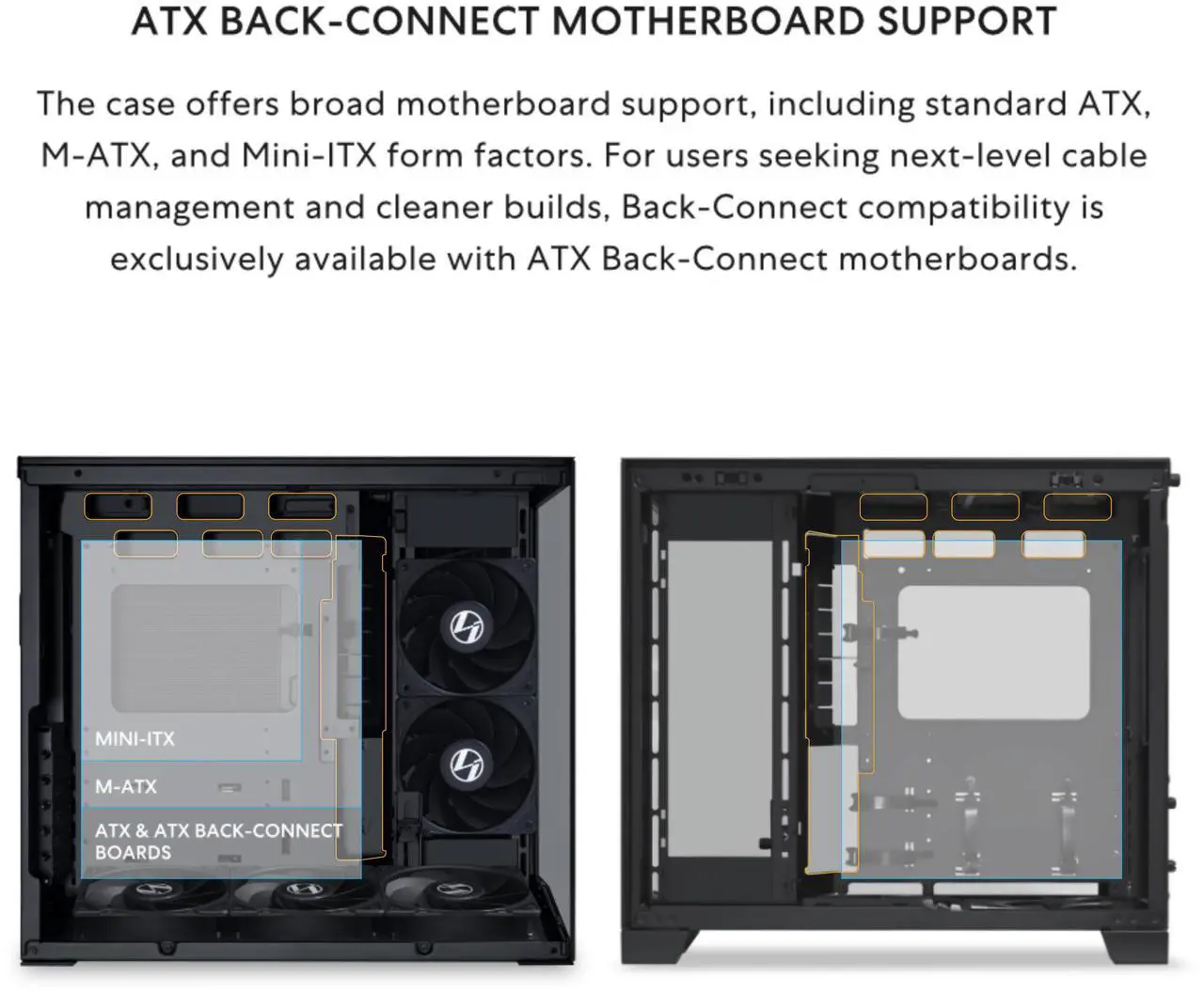 Lian Li O11D MINI V2 Compact ATX Mid-Tower Airflow Computer Case - Black - G99.O11DMIV2X.BLK.00 — 3