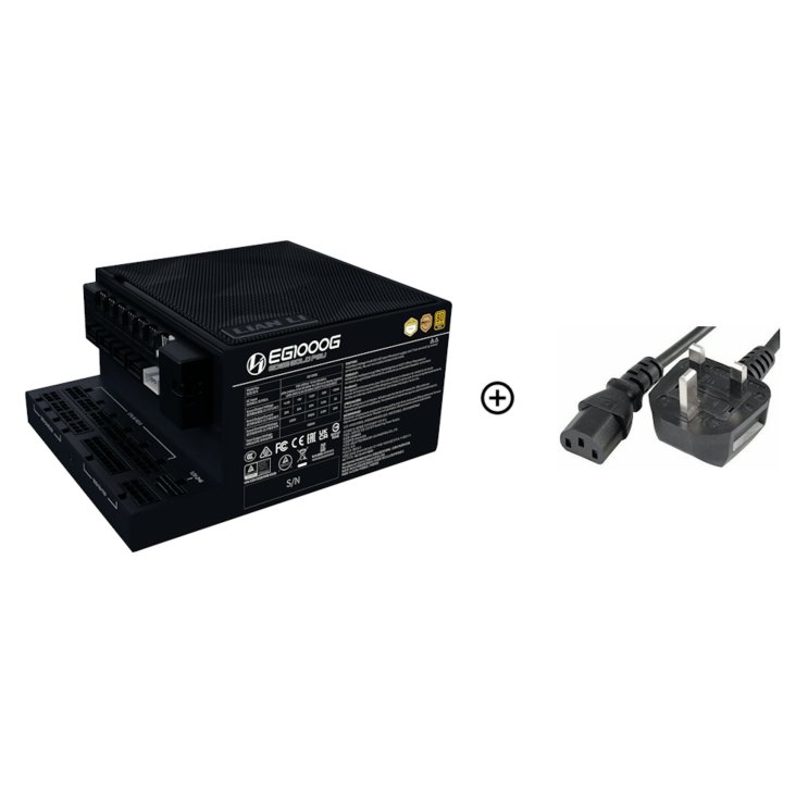 Lian Li Edge Gold 1000W Black (with USB HUB) - G9P.EG1000G.BH00.UK — 2