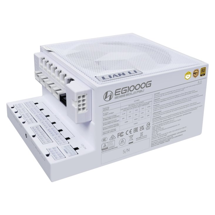 Lian Li Edge Gold 1000W White (with USB HUB) - G9P.EG1000G.WH00.UK