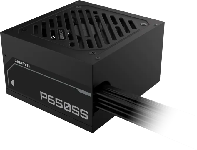 GIGABYTE P650SS Non Modular Power Supply, 650W Power, 80 Plus Silver Efficiency, 120mm Fluid Dynamic Bearing Fan, Intel ATX 3.0 Standard, 0.9 Active PFC, Black - GP-P650SS — 6