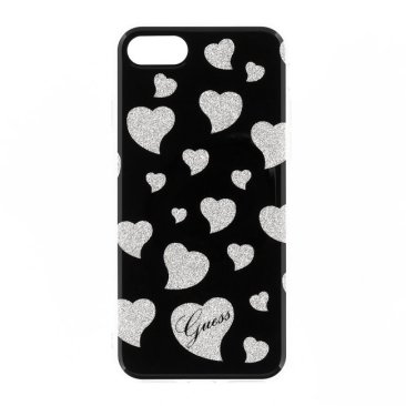 Guess Hearts TPU Case for iPhone 7 - Black - GUHCP7GLHBK