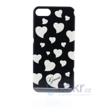 Guess Hearts TPU Case for iPhone 7 - Black - GUHCP7GLHBK — 4