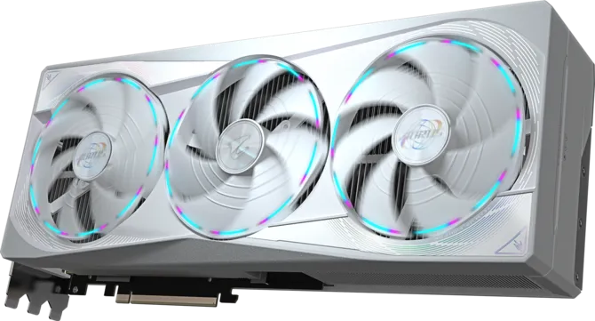 GIGABYTE AORUS GeForce RTX 5080 MASTER ICE Graphics Card, 16GB GDDR7 256-Bit Memory, 2805 MHz Core Clock, 30 Gbps Memory Clock, 10752 CUDA Cores, PCI-Express 5.0, White- GV-N5080AORUSMICE-16GD — 4
