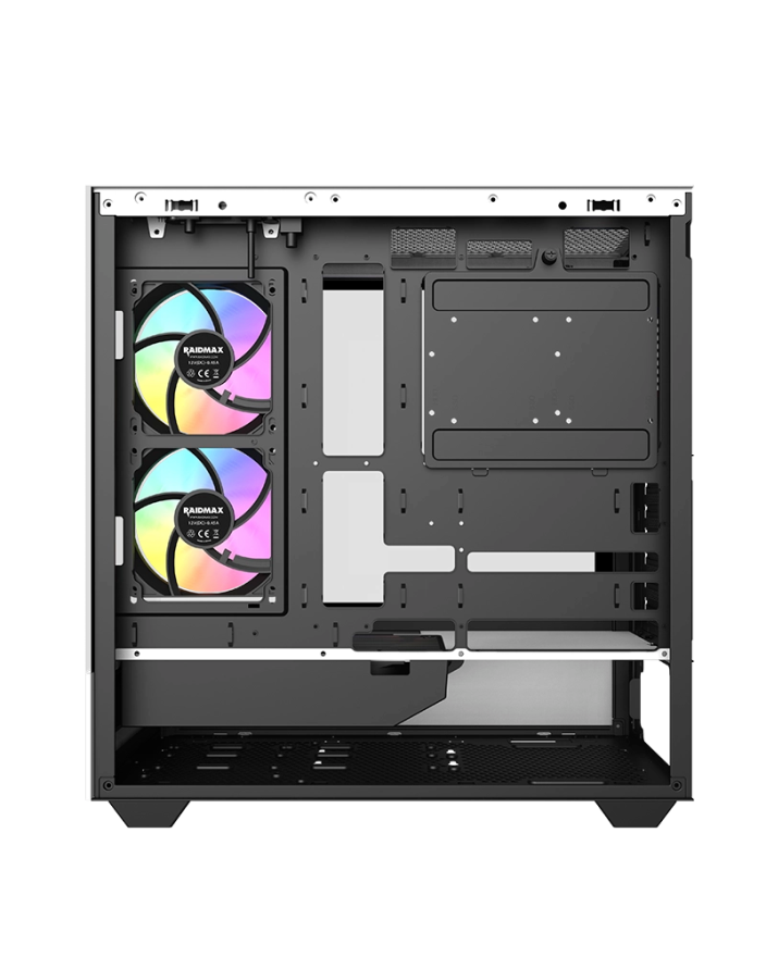 RAIDMAX Hurrikan H200 Air Tunnel Gaming Case - White - H200ZA — 3