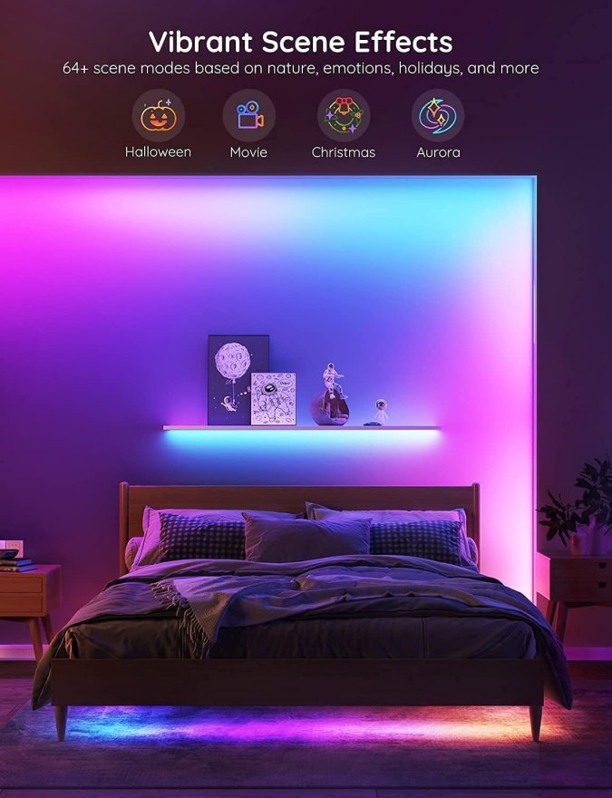 Govee RGBIC Basic 10m/32.8ft Wi-Fi and Bluetooth LED Strip Lights - H618C3D1 — 5