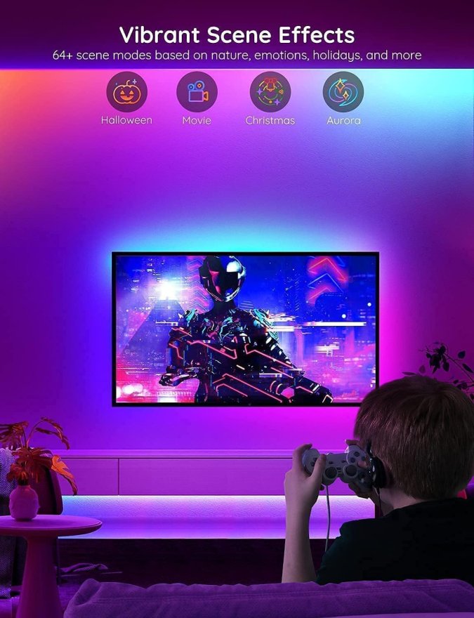 Govee RGBIC Basic 10m/32.8ft Wi-Fi and Bluetooth LED Strip Lights - H618C3D1 — 6