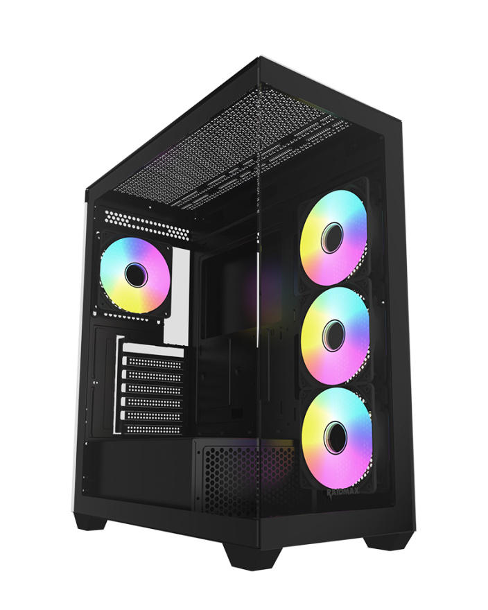RAIDMAX Infinita i800 ATX Mid Tower PC Case - Black