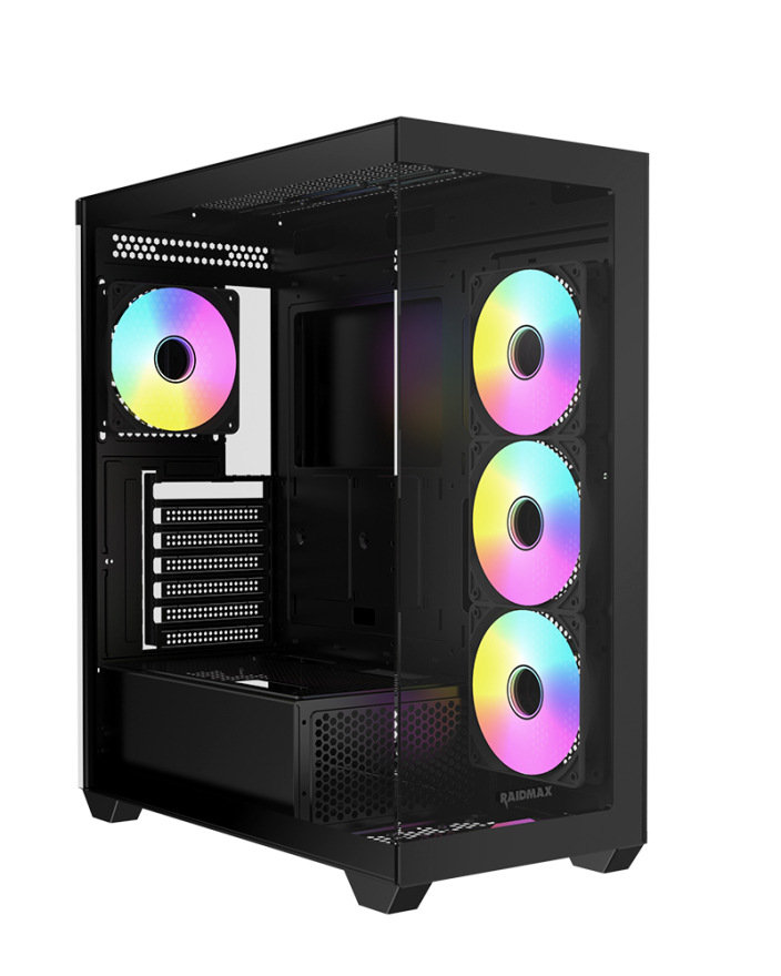 RAIDMAX Infinita i800 ATX Mid Tower PC Case - Black — 5
