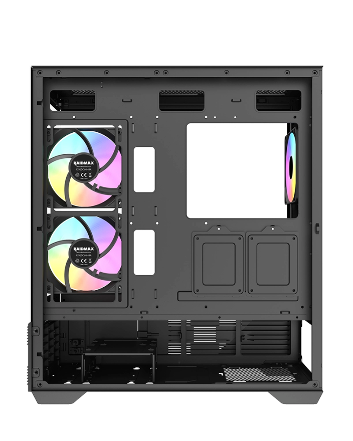 Raidmax Infinita i803 Premium ATX Gaming PC Case with LCD - Black - i803TBF — 4