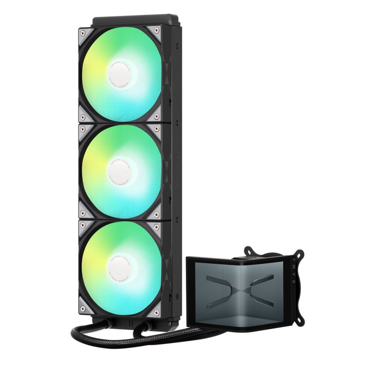 Tryx Panorama SE ARGB 360 Liquid CPU Cooler, Rotatable AMOLED Screen, Pre-Installed ARGB Fans, 1850 RPM Fan Speed - Black - L-P360L-AM3M-G0K — 3