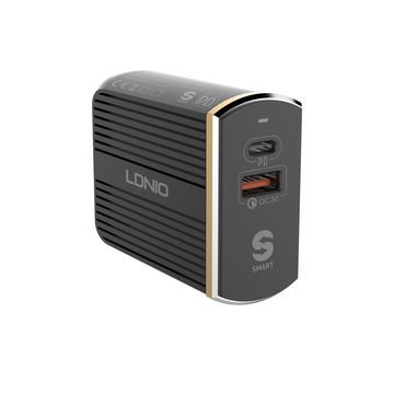 LDNIO A2502C PD+QC3.0 Dual Port Fast Charging Adapter - LDNIO A2502C