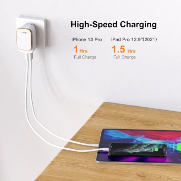 LDNIO A3305 LED Touch Lamp/3.4A Dual USB Charger Adapter - AutoID - LDNIO A3305 — 3