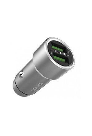 LDNIO C302 USB Car Charger - Dual Port with Cable - LDNIO C302 — 3