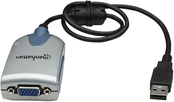 Manhattan Hi-Speed USB 2.0 SVGA Converter - 179225 — 3