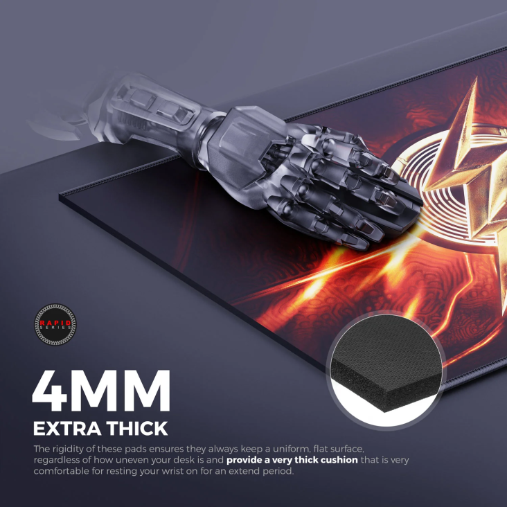 Cybeart The Flash Gaming Desk Mat XXL - MP-RA90-FL02 — 7