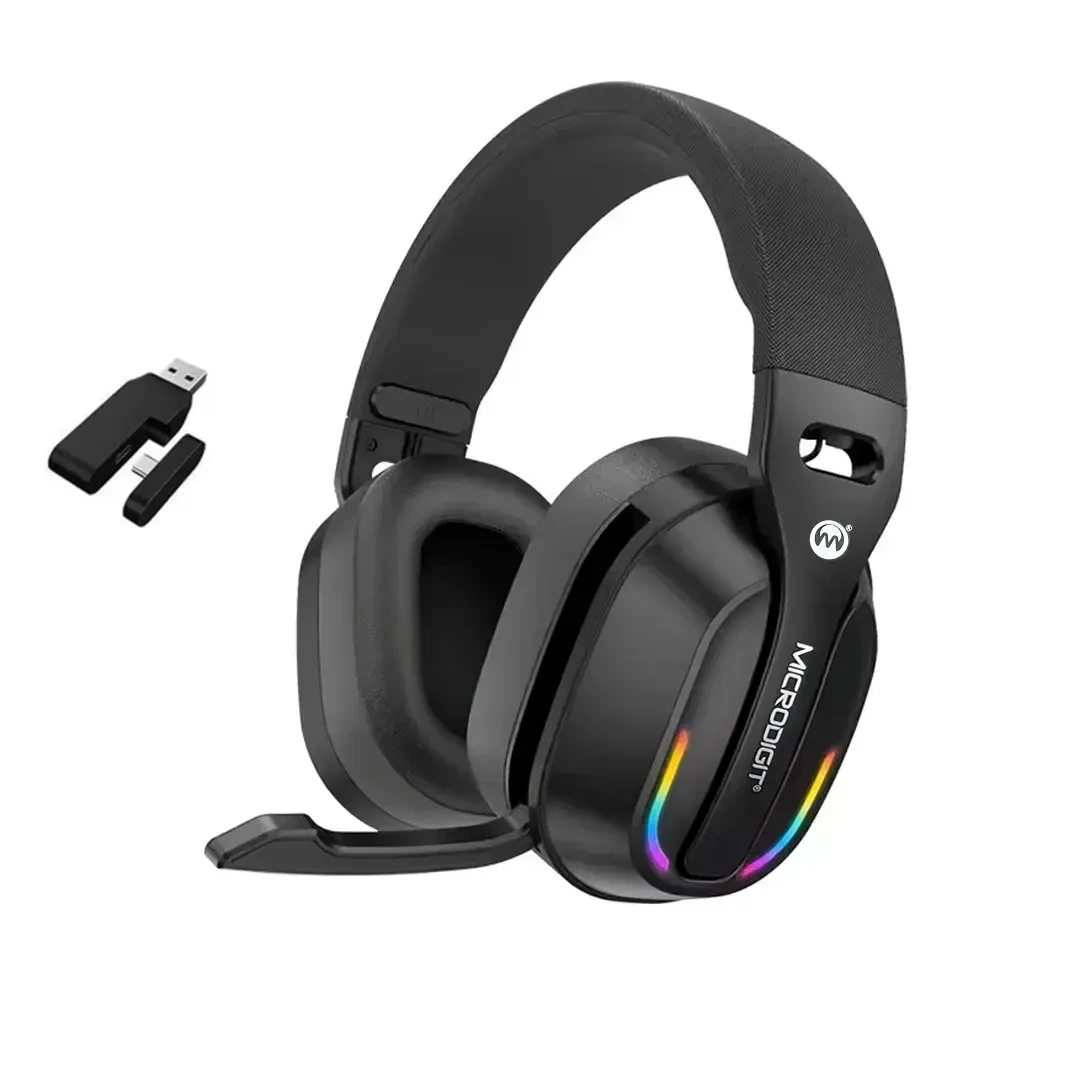 Microdigit RGB Wireless Gaming Headset- MS653WH