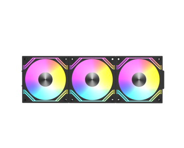 Raidmax Modular Fan ARGB Case Fan Pack - Black - NV-MD120FBP3