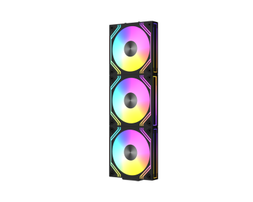Raidmax Modular Fan ARGB Case Fan Pack - Black - NV-MD120FBP3 — 2